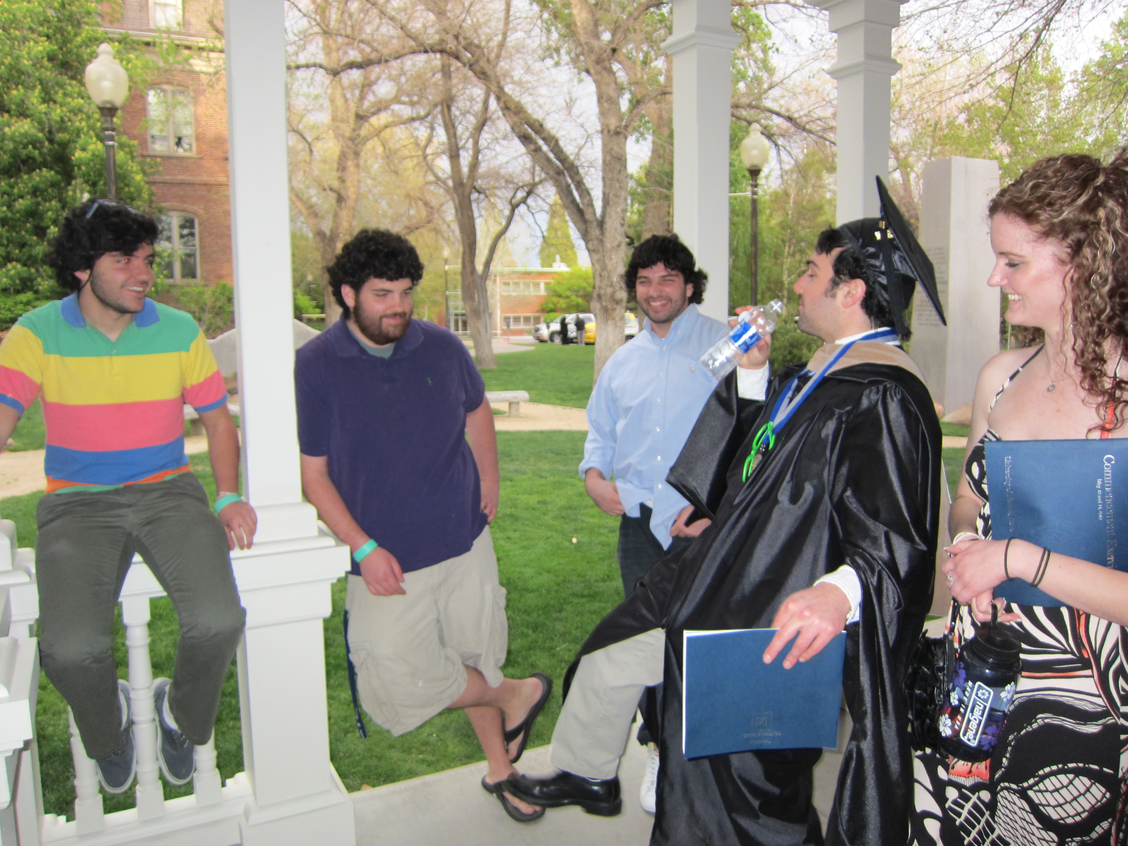 Zac and his brothers at the UNR Honor Court